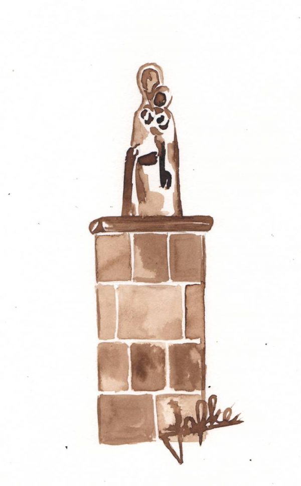Illustration Mari statue chapel in the Old Tower of Enschot by Jofke