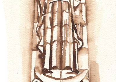 Illustration statue of Our dear Lady of the holy heart, Mariengaarde by Jofke